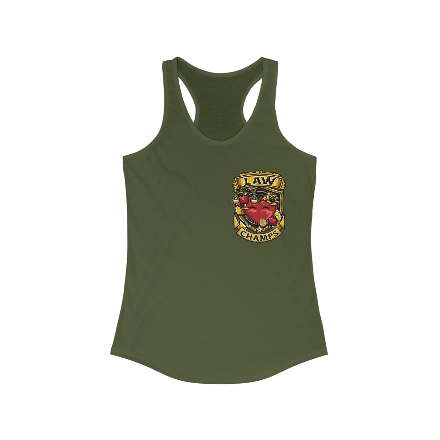 LAW CHAMPS (Small Logo) - Women's Ideal Racerback Tank