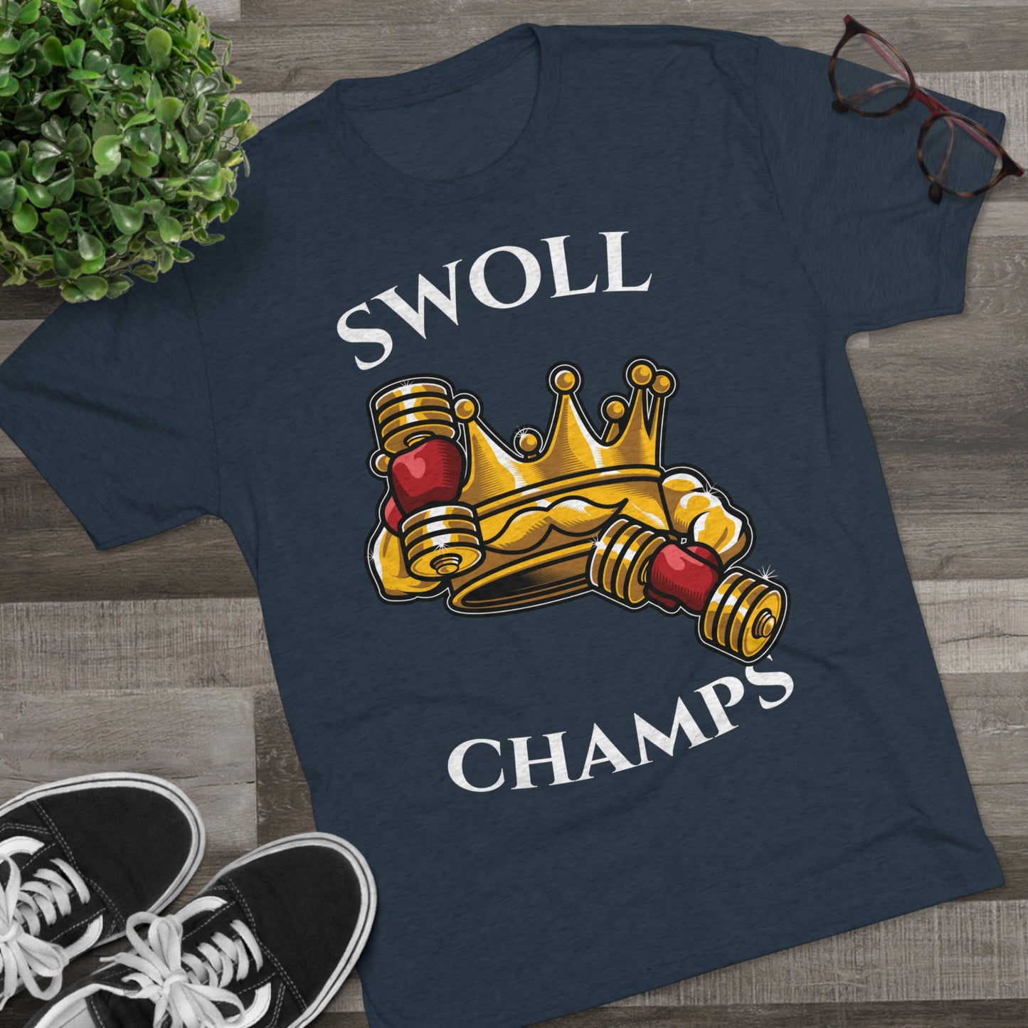 SWOLL CHAMPS - PREMIUM SOFT - Unisex Tri-Blend Crew Tee (Next Level 6010)