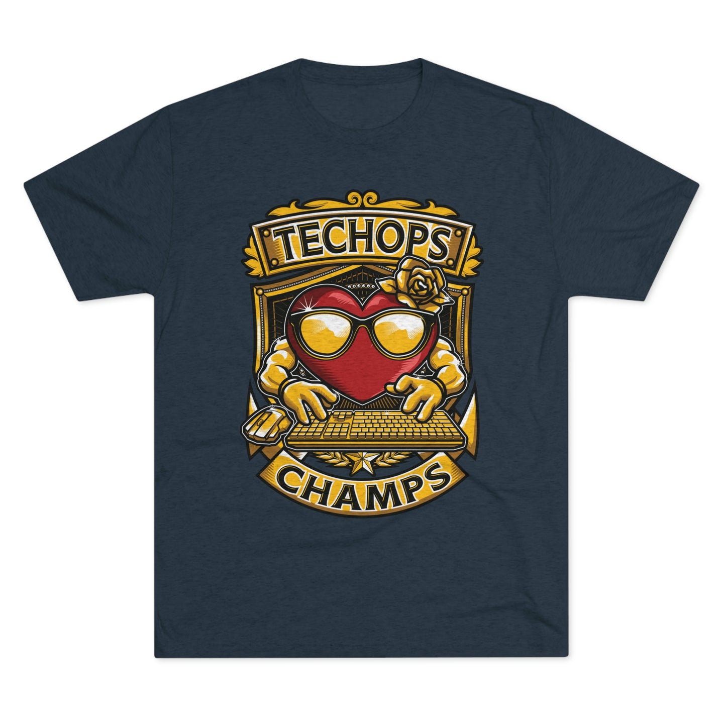 TECHOPS CHAMPS - PREMIUM SOFT - Unisex Tri-Blend Crew Tee (Next Level 6010)