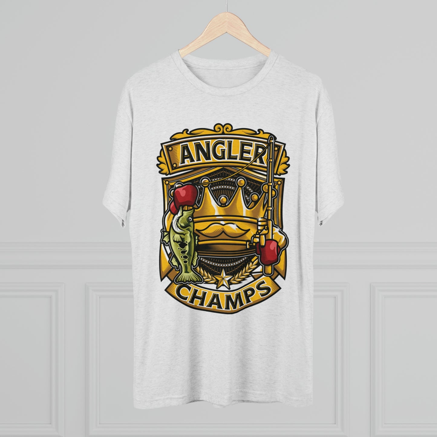 ANGLER CHAMPS - PREMIUM SOFT - Unisex Tri-Blend Crew Tee (Next Level 6010)