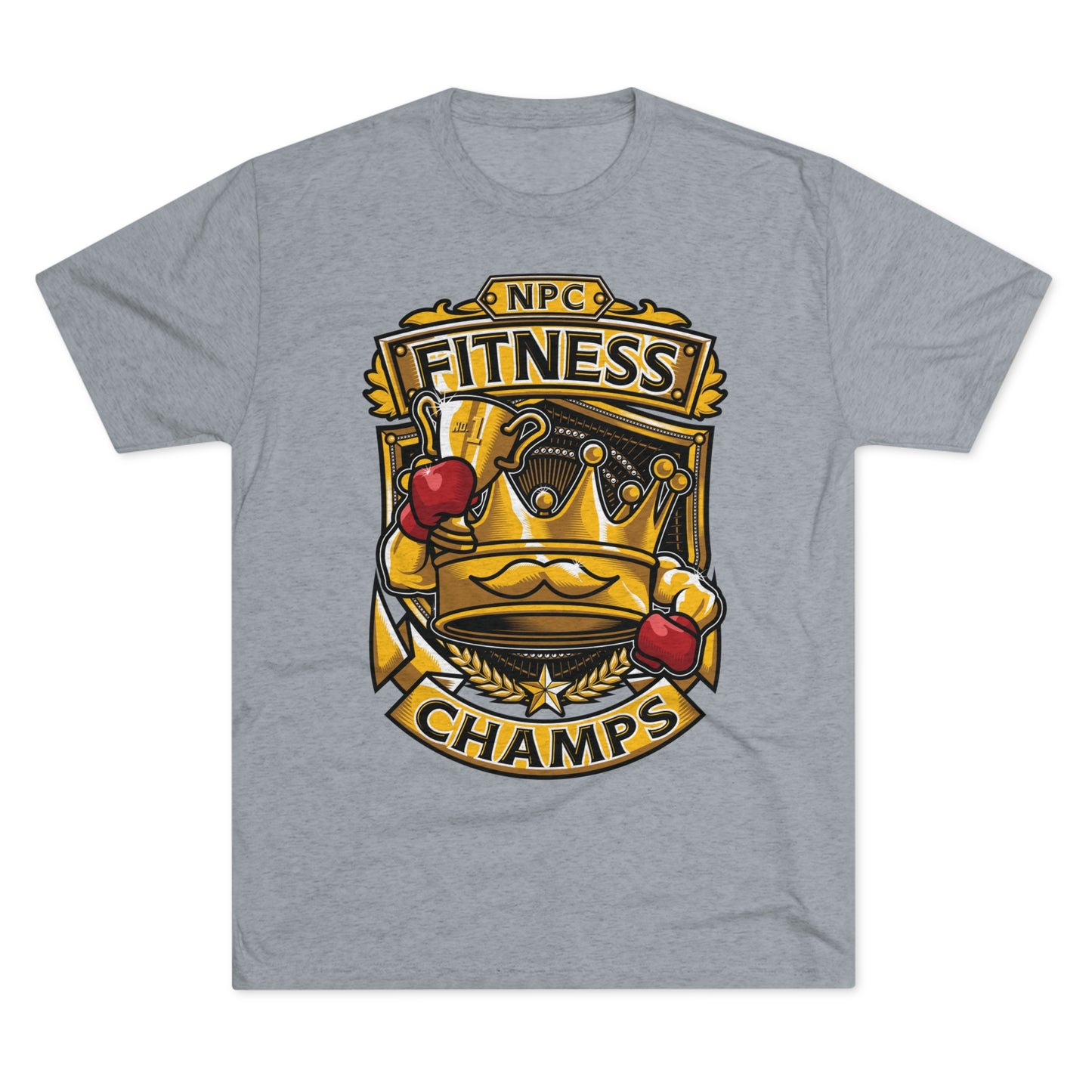 NPC FITNESS CHAMPS - PREMIUM SOFT - Unisex Tri-Blend Crew Tee (Next Level 6010)