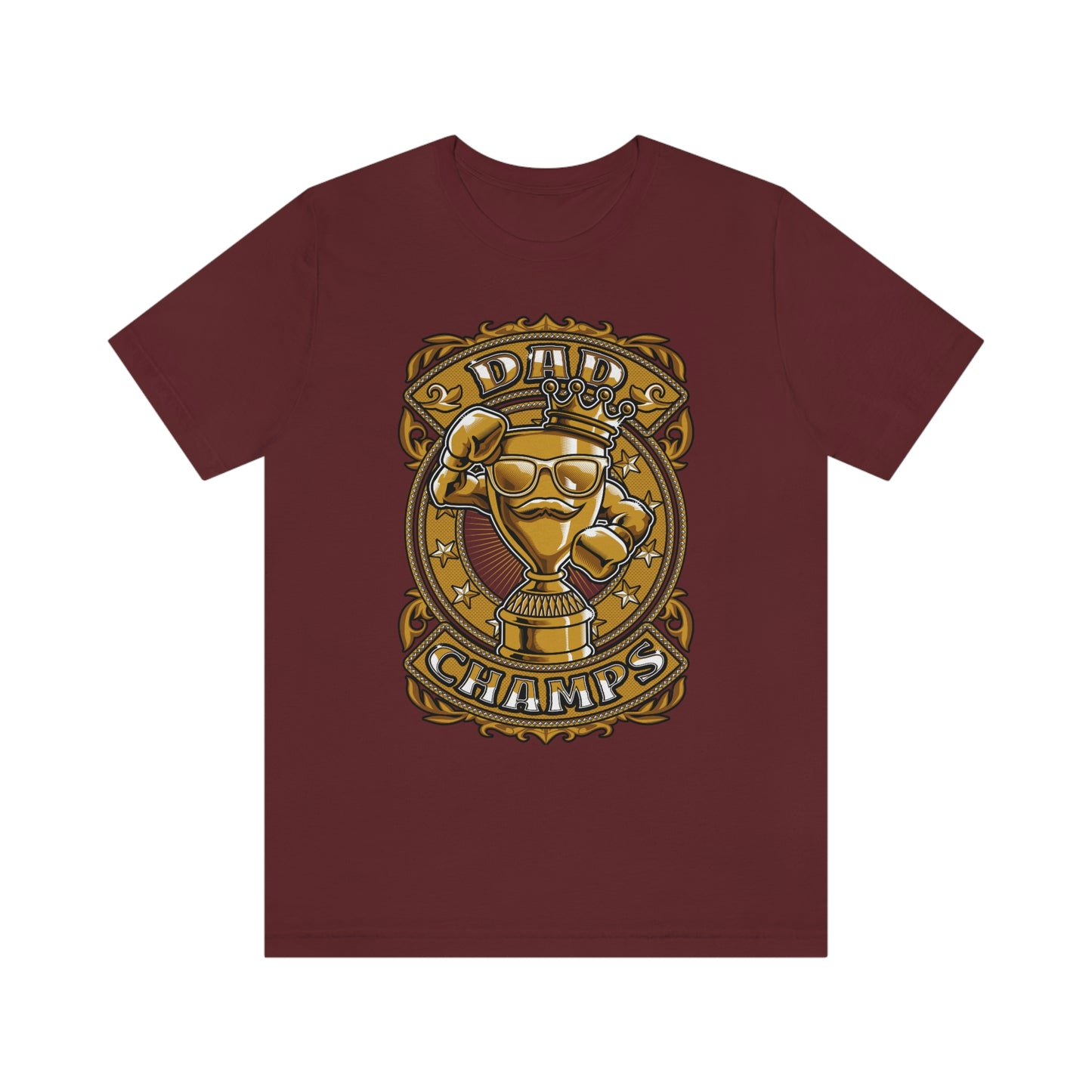 Dad Champs (Gold)! - Unisex Jersey Short Sleeve Tee (Bella+Canvas)