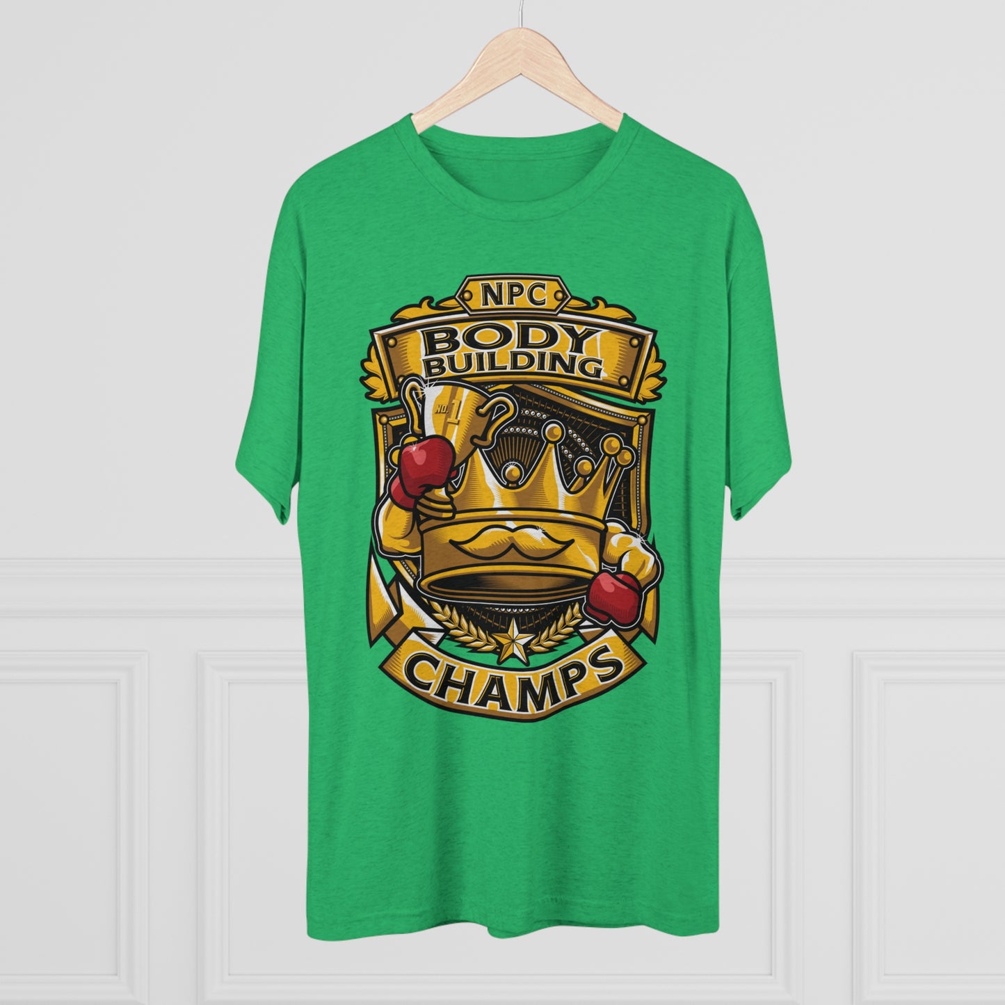 NPC BODY BUILDING CHAMPS - PREMIUM SOFT - Unisex Tri-Blend Crew Tee (Next Level 6010)