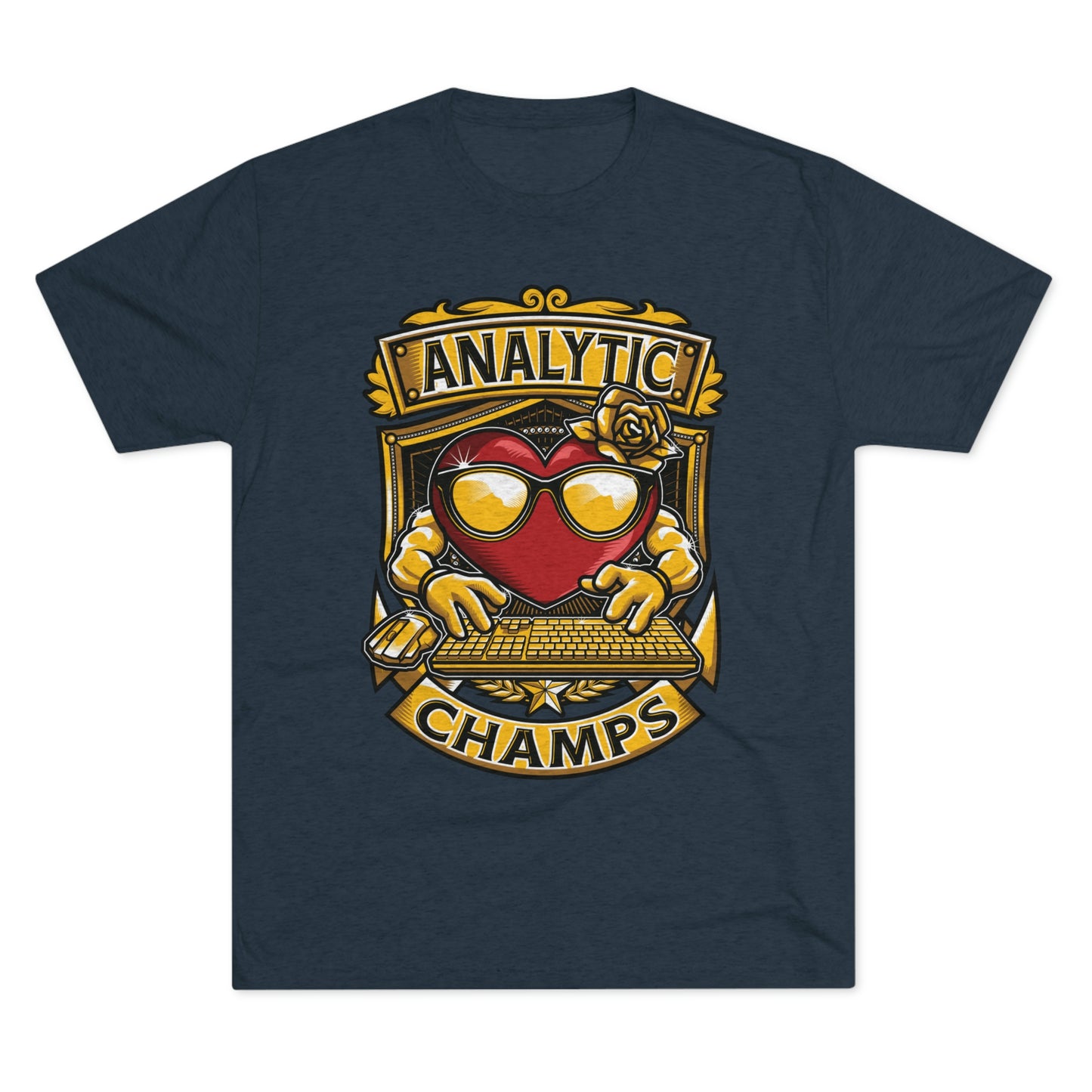 ANALYTICS CHAMPS - PREMIUM SOFT - Unisex Tri-Blend Crew Tee (Next Level 6010)