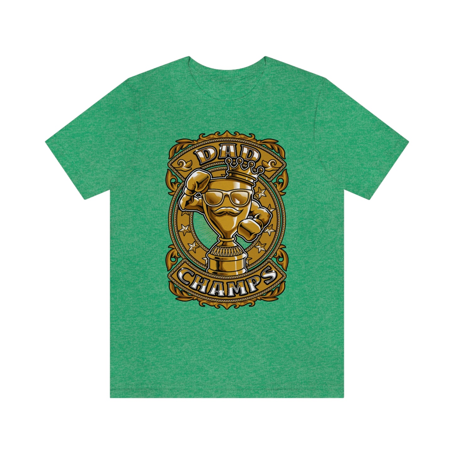 Dad Champs (Gold)! - Unisex Jersey Short Sleeve Tee (Bella+Canvas)