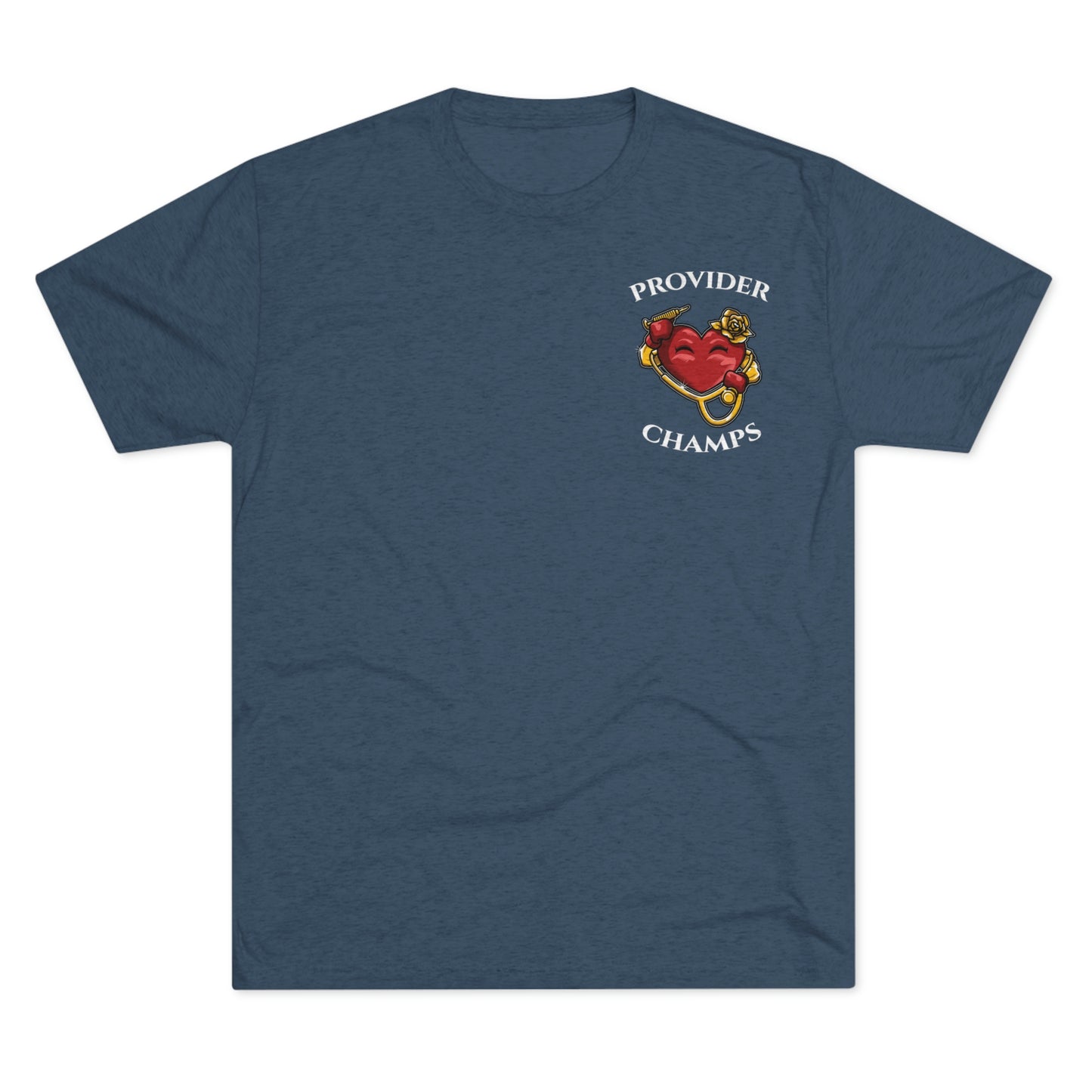 PROVIDER CHAMPS (Small Logo) - PREMIUM SOFT - Unisex Tri-Blend Crew Tee (Next Level 6010)