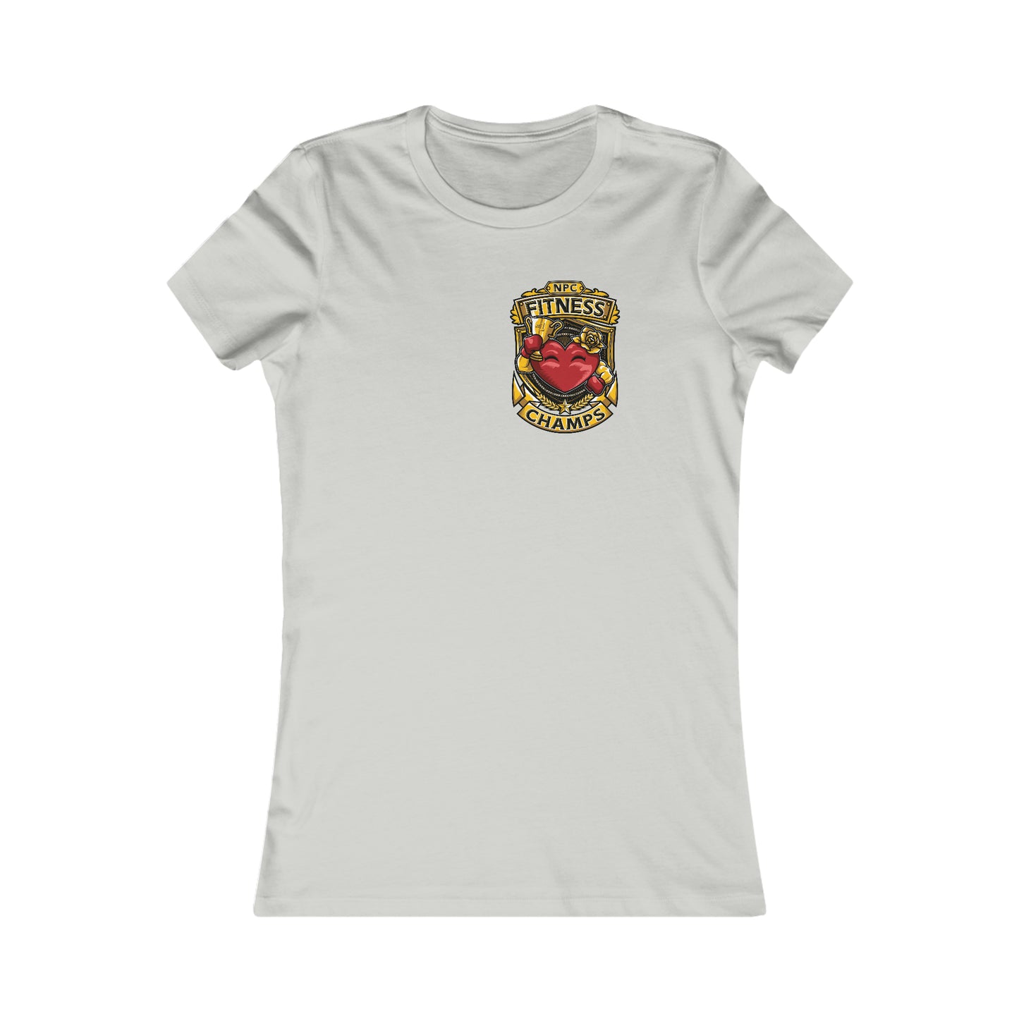 NPC FITNESS CHAMPS! (Small Front Logo) - Women's Favorite Tee (Bella+Canvas)