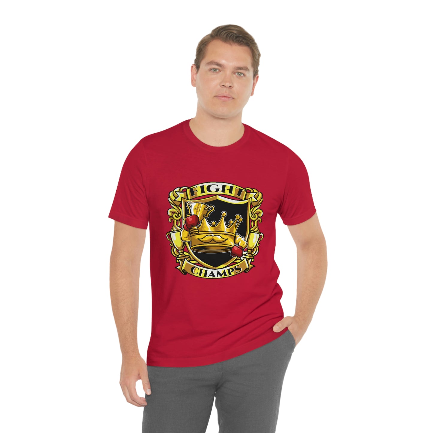 Fight Champs! Unisex Jersey Short Sleeve Tee (Bella+Canvas)
