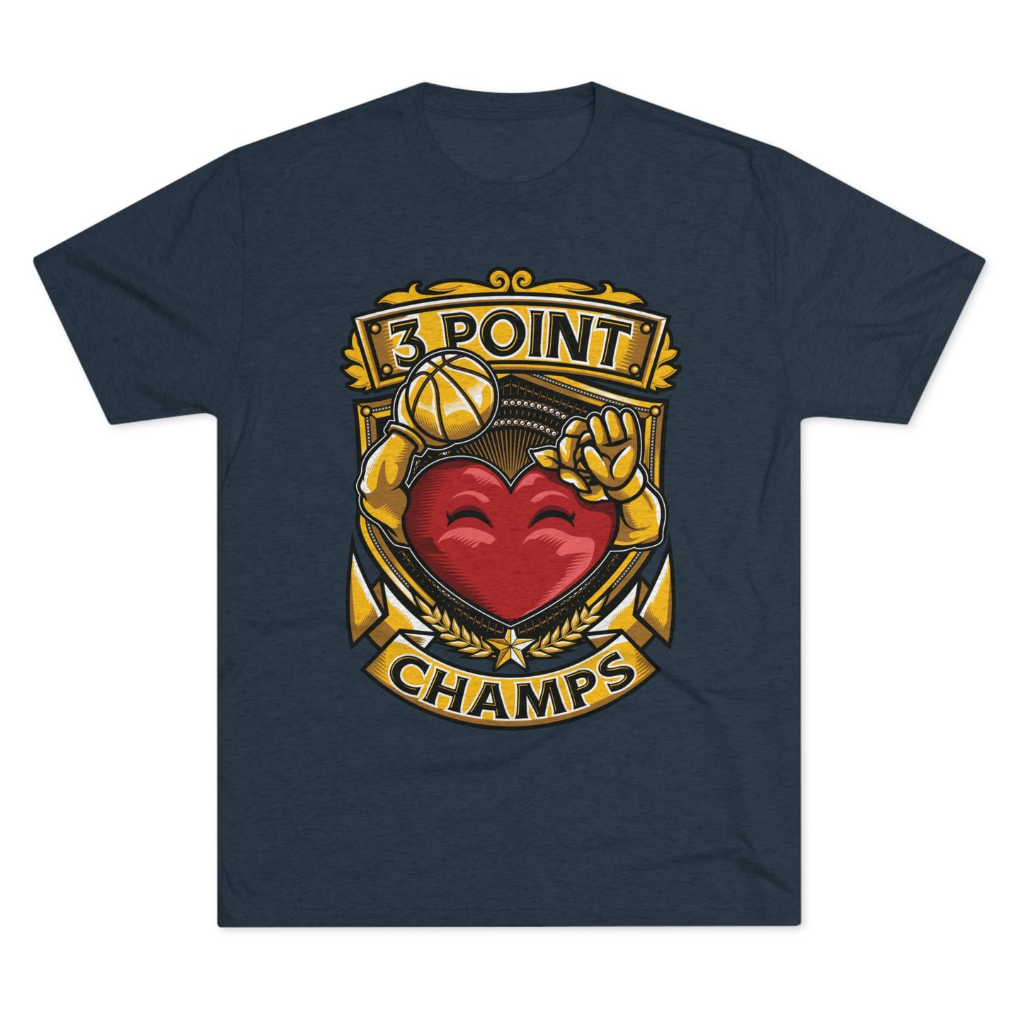 3 POINT CHAMPS - PREMIUM SOFT - Unisex Tri-Blend Crew Tee (Next Level 6010)