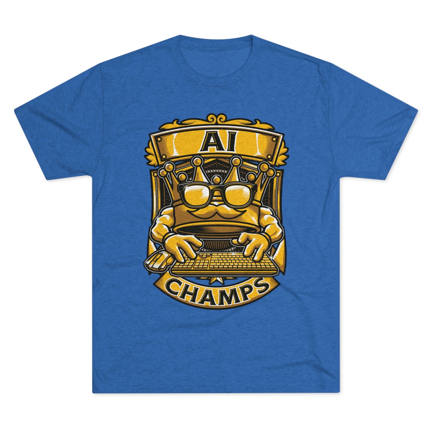 AI CHAMPS (Men) - PREMIUM SOFT - Unisex Tri-Blend Crew Tee (Next Level 6010)