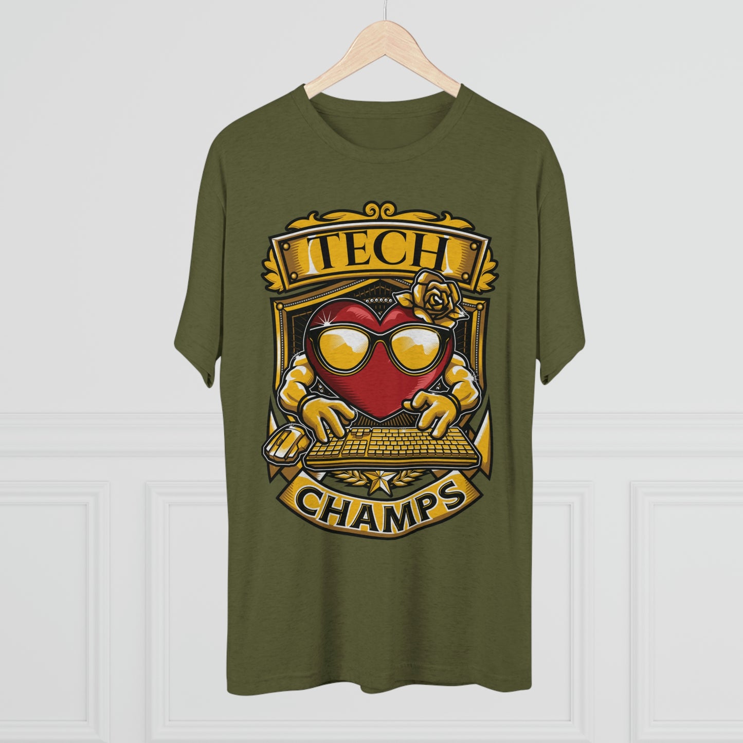TECH CHAMPS - PREMIUM SOFT - Unisex Tri-Blend Crew Tee (Next Level 6010)