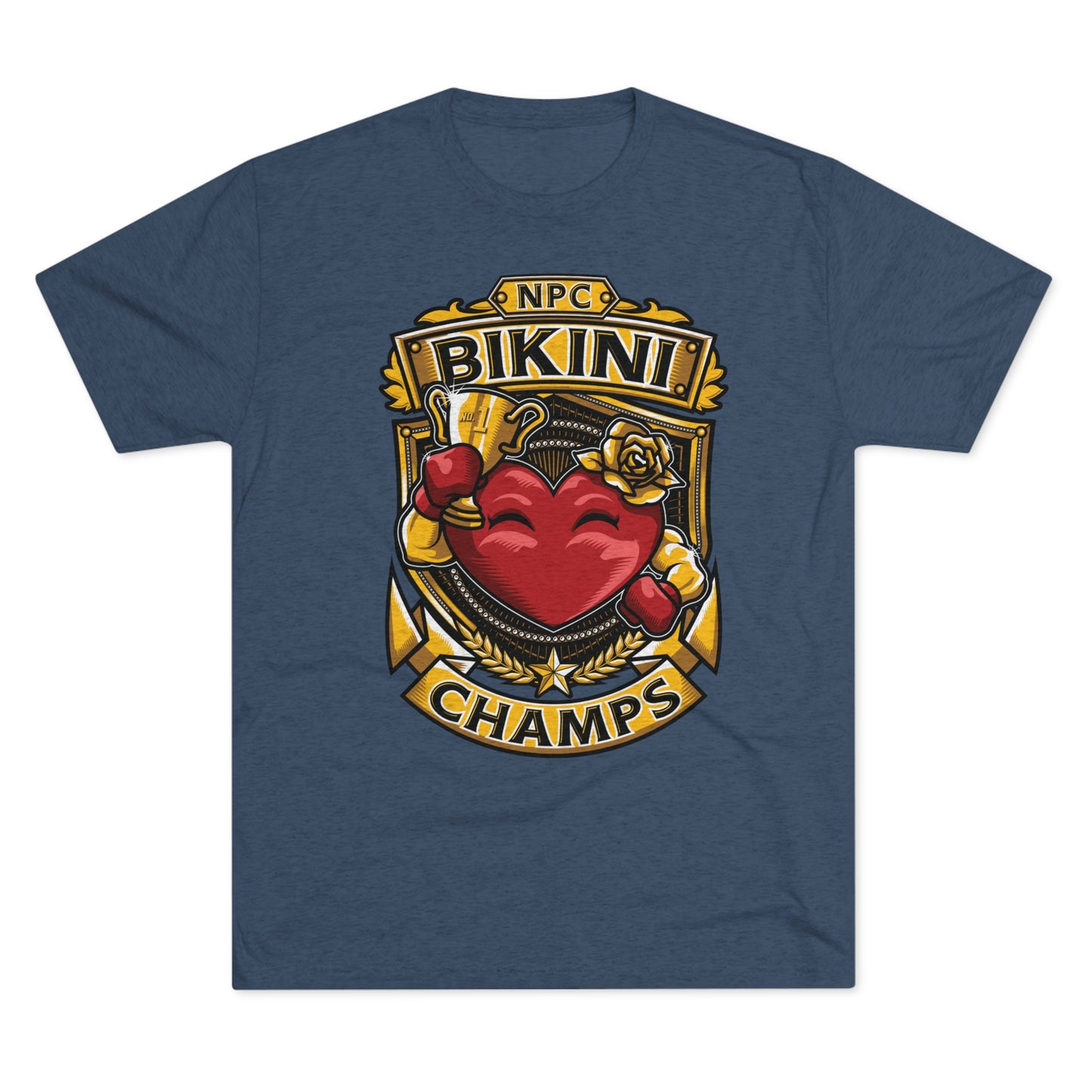 NPC BIKINI CHAMPS - PREMIUM SOFT - Unisex Tri-Blend Crew Tee (Next Level 6010)