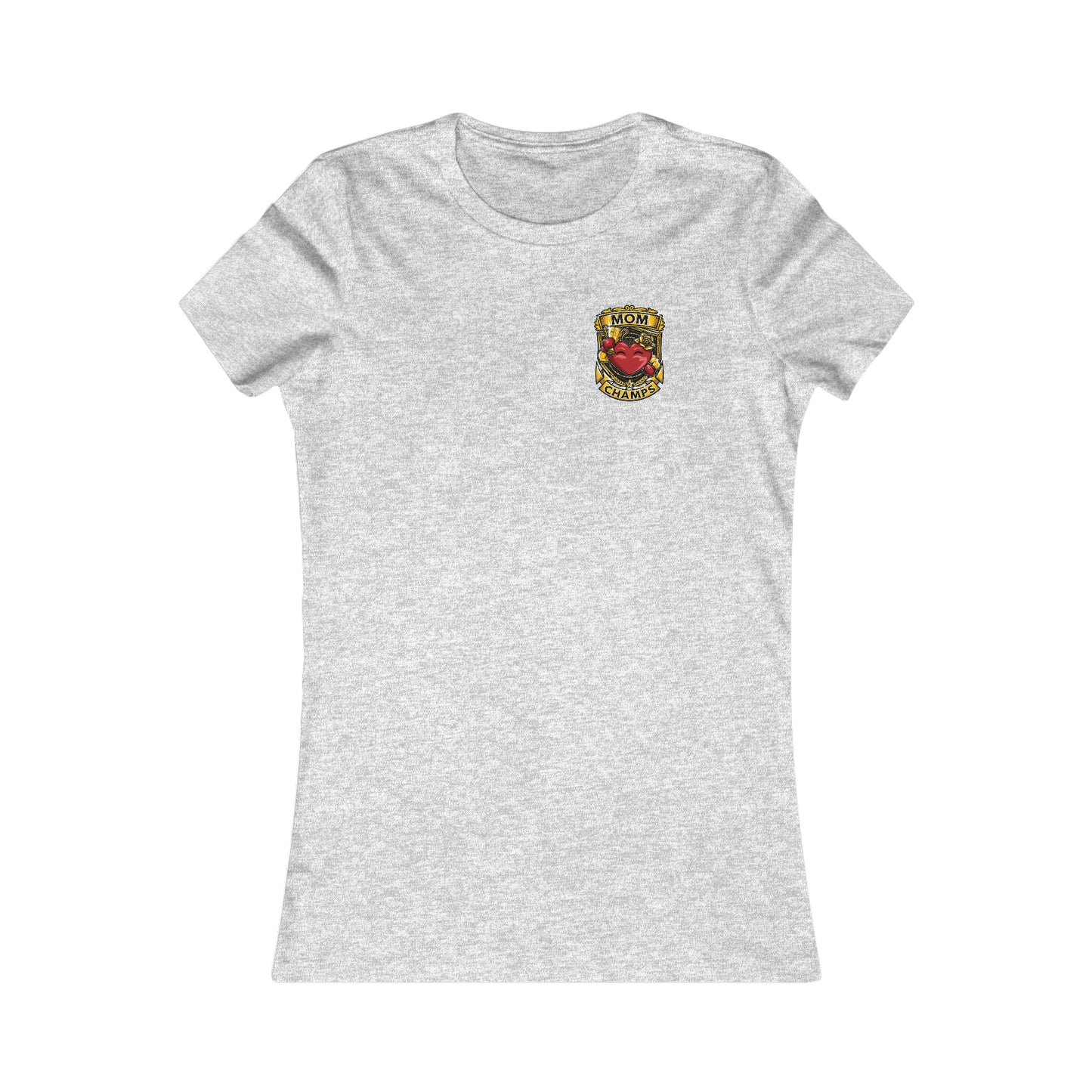 Mom Champs! (Small Front & Back Logo) - Women's Favorite Tee (Bella+Canvas)