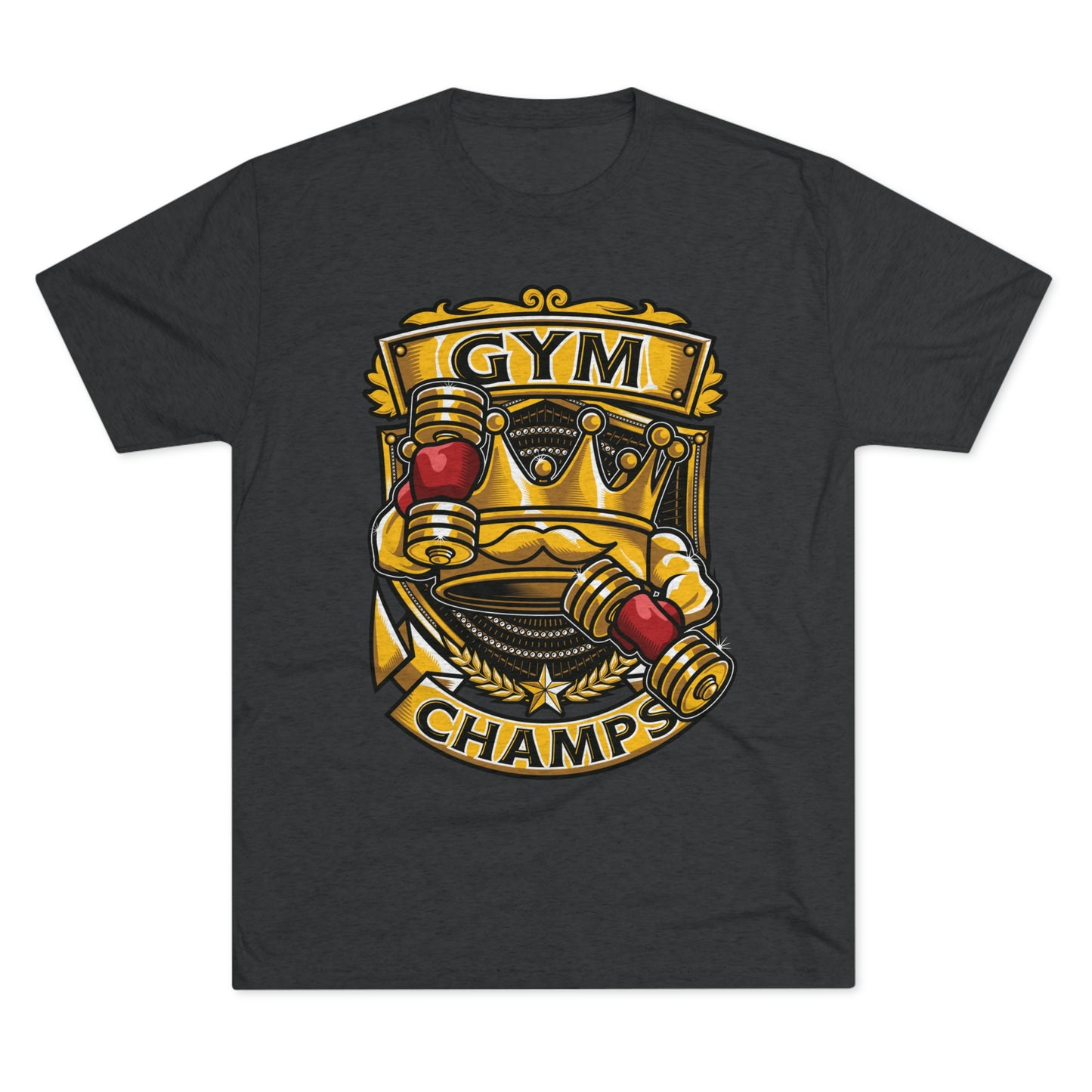 GYM CHAMPS - PREMIUM SOFT - Unisex Tri-Blend Crew Tee (Next Level 6010)