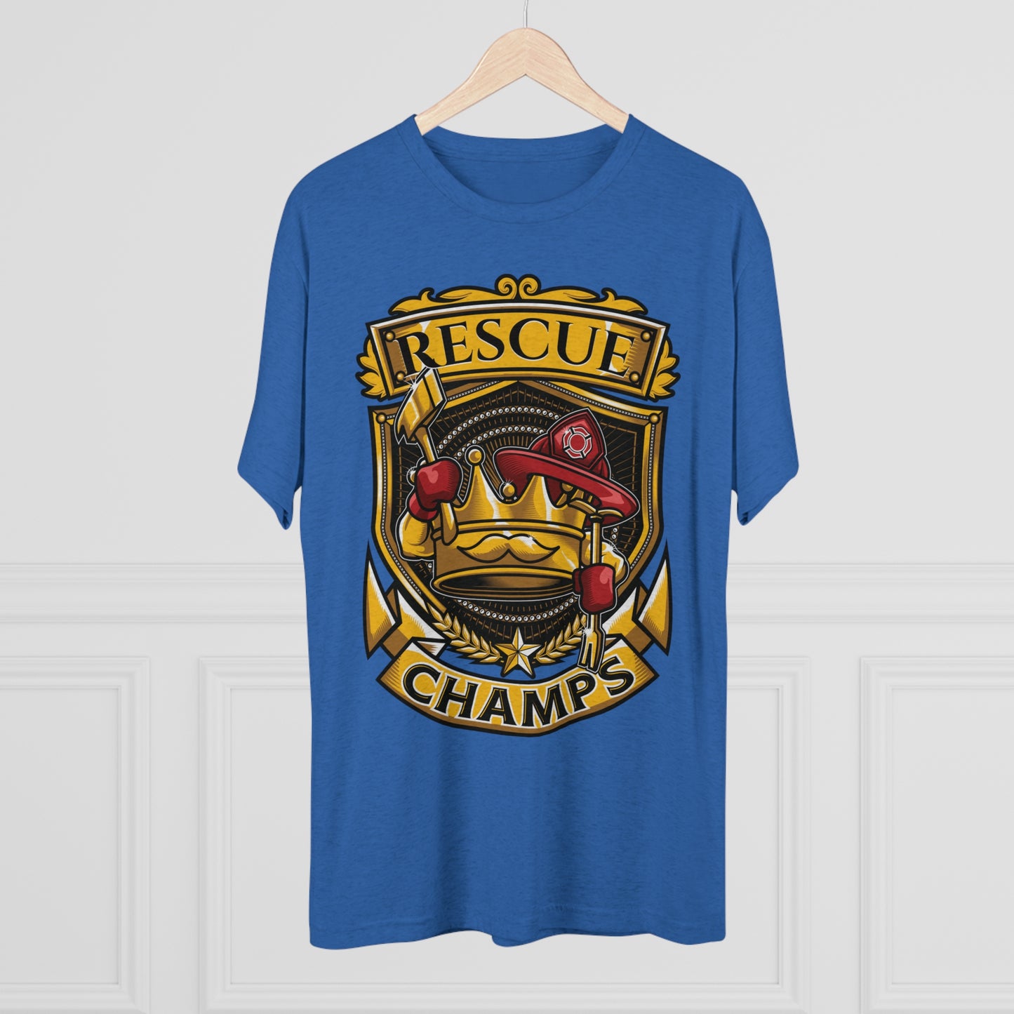 RESCUE CHAMPS - PREMIUM SOFT - Unisex Tri-Blend Crew Tee (Next Level 6010)