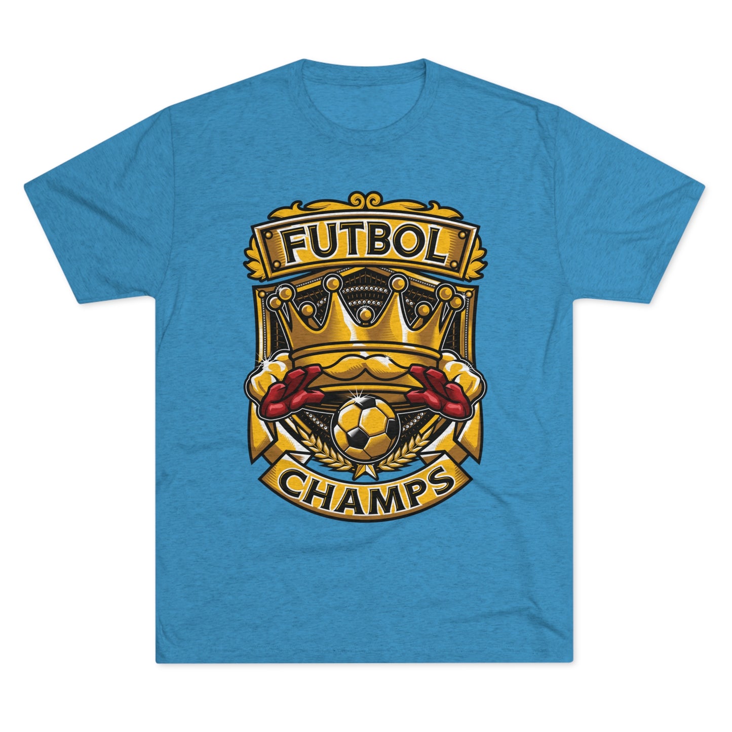 FUTBOL CHAMPS - PREMIUM SOFT - Unisex Tri-Blend Crew Tee (Next Level 6010)