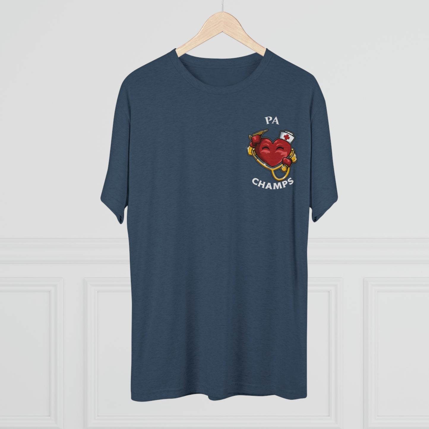 PA CHAMPS (Small Logo) - PREMIUM SOFT - Unisex Tri-Blend Crew Tee (Next Level 6010)