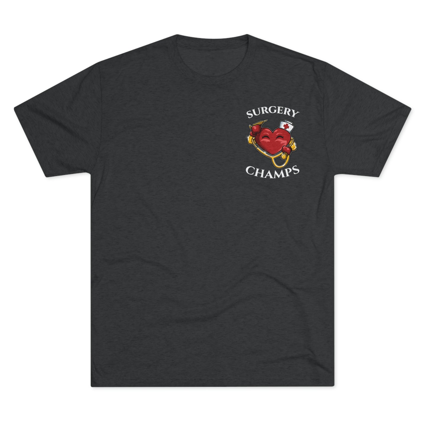 SURGERY CHAMPS (Small Logo) - PREMIUM SOFT - Unisex Tri-Blend Crew Tee (Next Level 6010)
