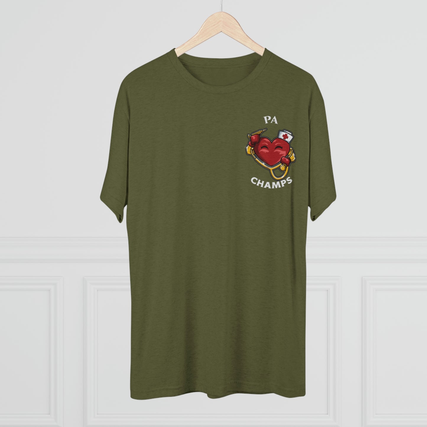 PA CHAMPS (Small Logo) - PREMIUM SOFT - Unisex Tri-Blend Crew Tee (Next Level 6010)