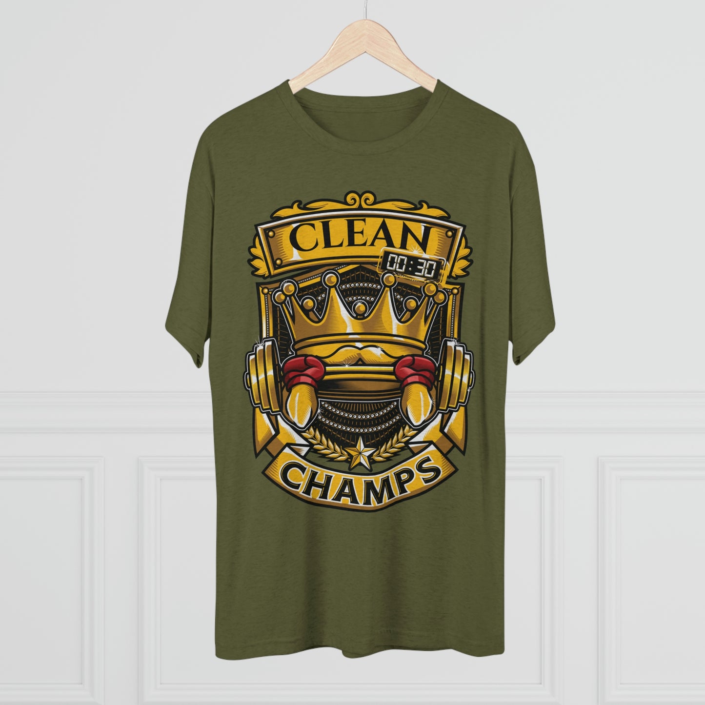 CLEAN CHAMPS - PREMIUM SOFT - Unisex Tri-Blend Crew Tee (Next Level 6010)