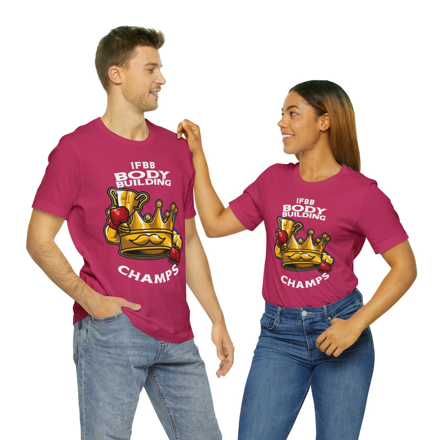 IFBB BODY BUILDING CHAMPS (v2) - Unisex Jersey Short Sleeve Tee (Bella+Canvas)