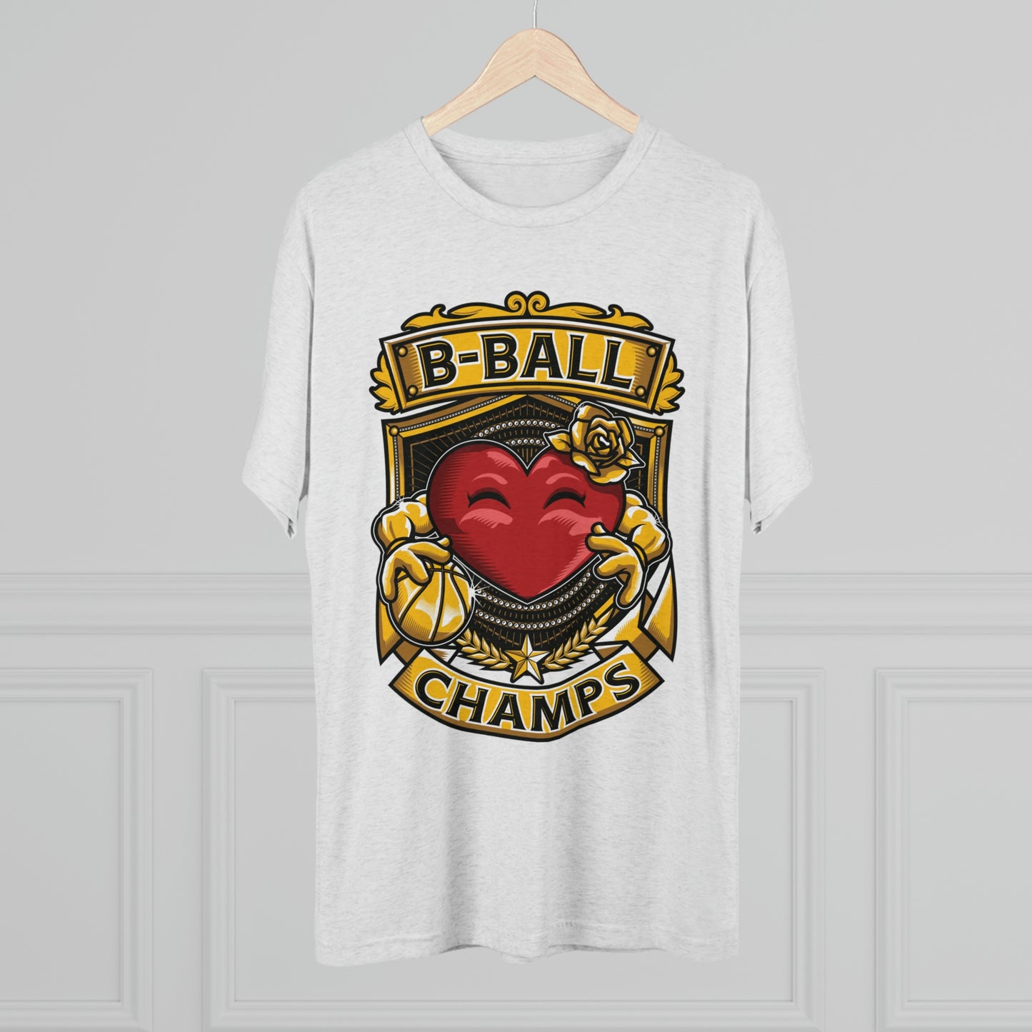 B-BALL CHAMPS - PREMIUM SOFT - Unisex Tri-Blend Crew Tee (Next Level 6010)