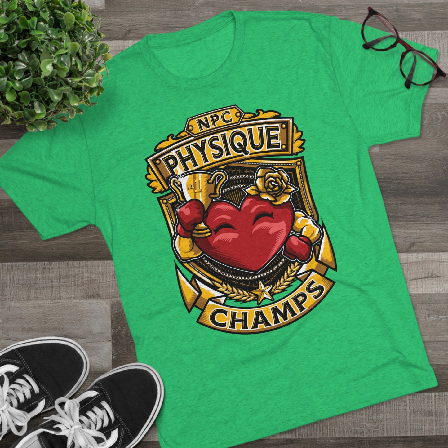 NPC PHYSIQUE CHAMPS - PREMIUM SOFT - Unisex Tri-Blend Crew Tee (Next Level 6010)