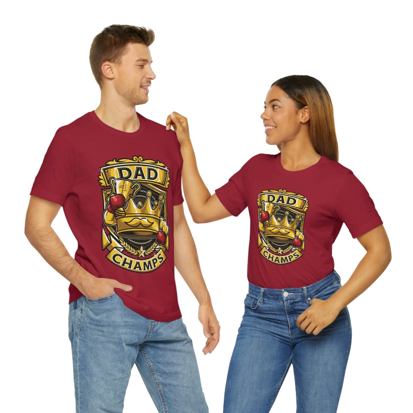 Dad Champs! - Unisex Jersey Short Sleeve Tee (Canvas-Bella)