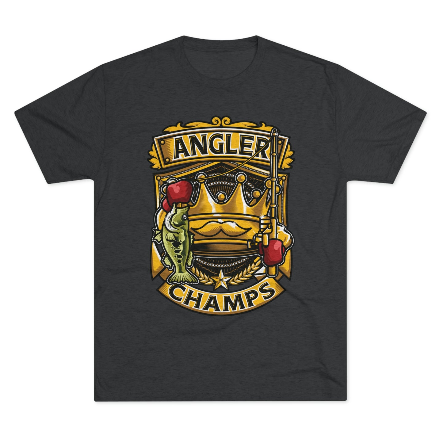 ANGLER CHAMPS - PREMIUM SOFT - Unisex Tri-Blend Crew Tee (Next Level 6010)