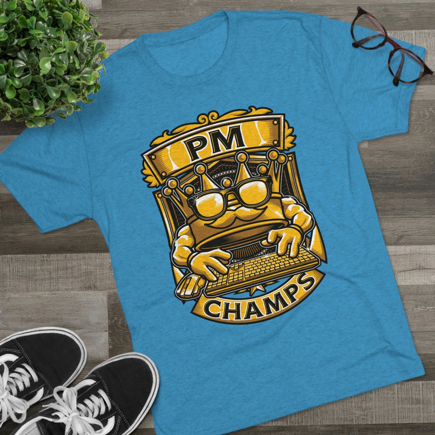 PM CHAMPS (Men) - PREMIUM SOFT - Unisex Tri-Blend Crew Tee (Next Level 6010)