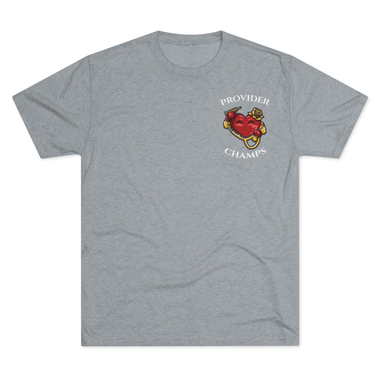 PROVIDER CHAMPS (Small Logo) - PREMIUM SOFT - Unisex Tri-Blend Crew Tee (Next Level 6010)