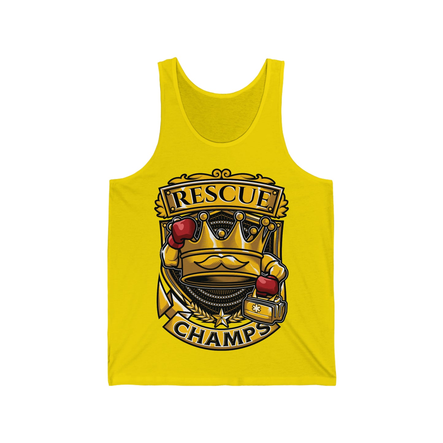 RESCUE CHAMPS - PREMIUM SOFT - Unisex Jersey Tank (Bella+Canvas 3480)