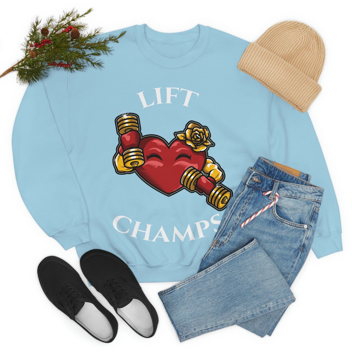 Lift Champs! - Unisex Heavy Blend™ Crewneck Sweatshirt