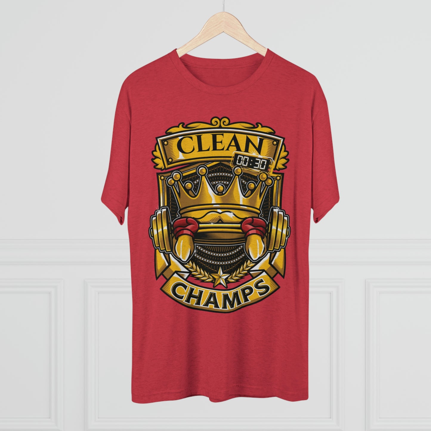 CLEAN CHAMPS - PREMIUM SOFT - Unisex Tri-Blend Crew Tee (Next Level 6010)