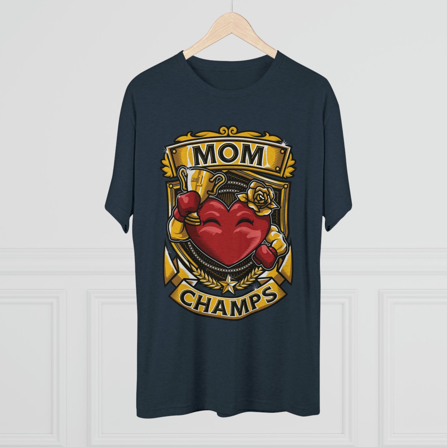 MOM CHAMPS - PREMIUM SOFT - Unisex Tri-Blend Crew Tee (Next Level 6010)