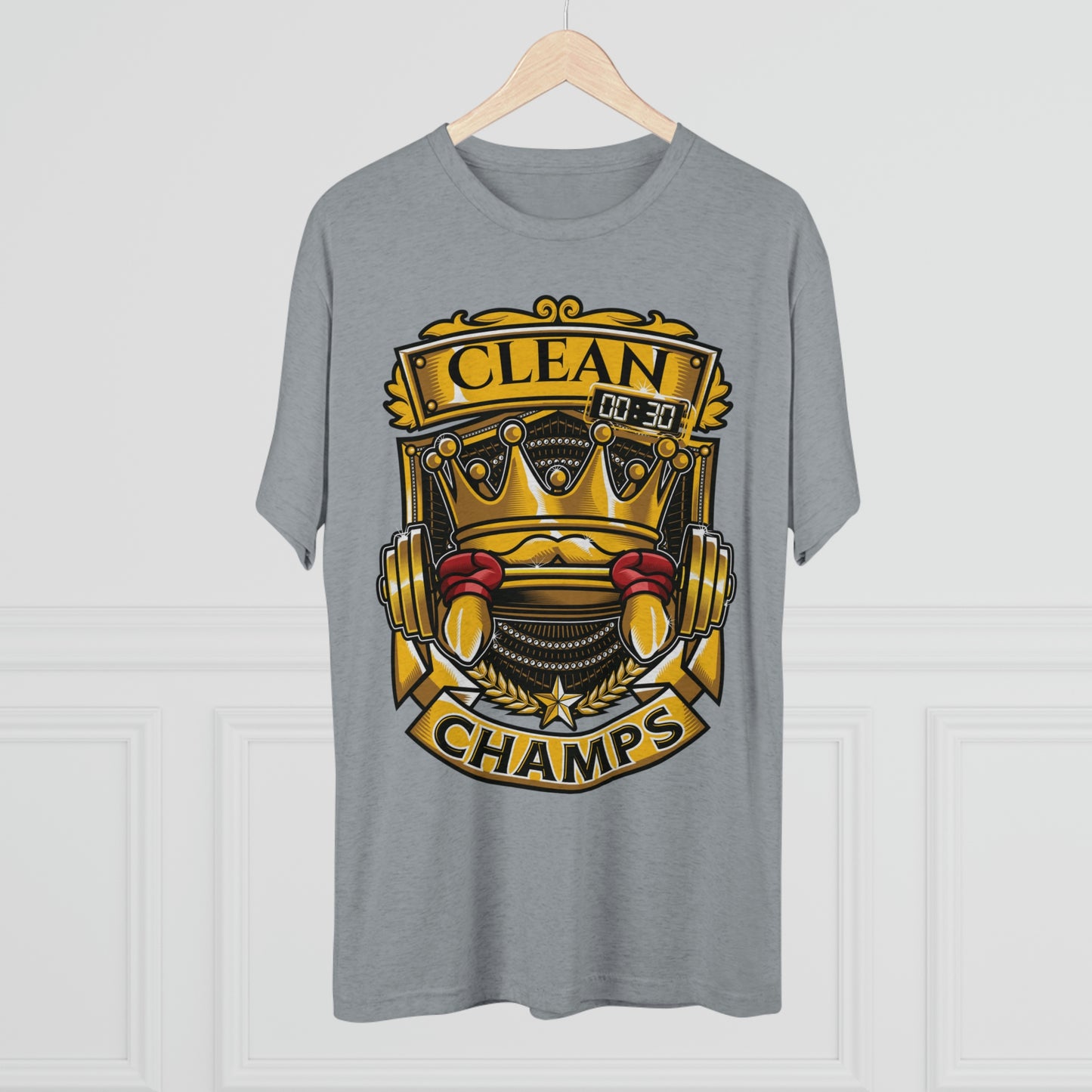 CLEAN CHAMPS - PREMIUM SOFT - Unisex Tri-Blend Crew Tee (Next Level 6010)