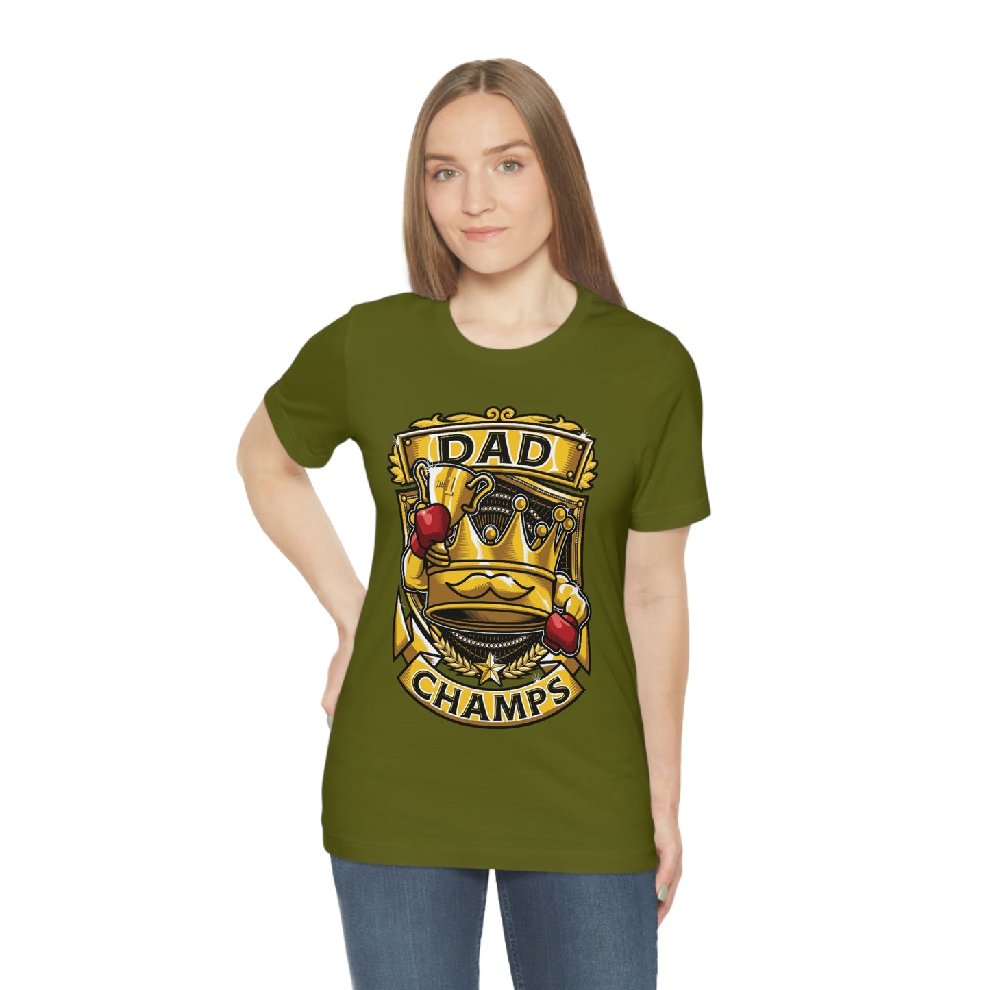 Dad Champs! - Unisex Jersey Short Sleeve Tee (Canvas-Bella)