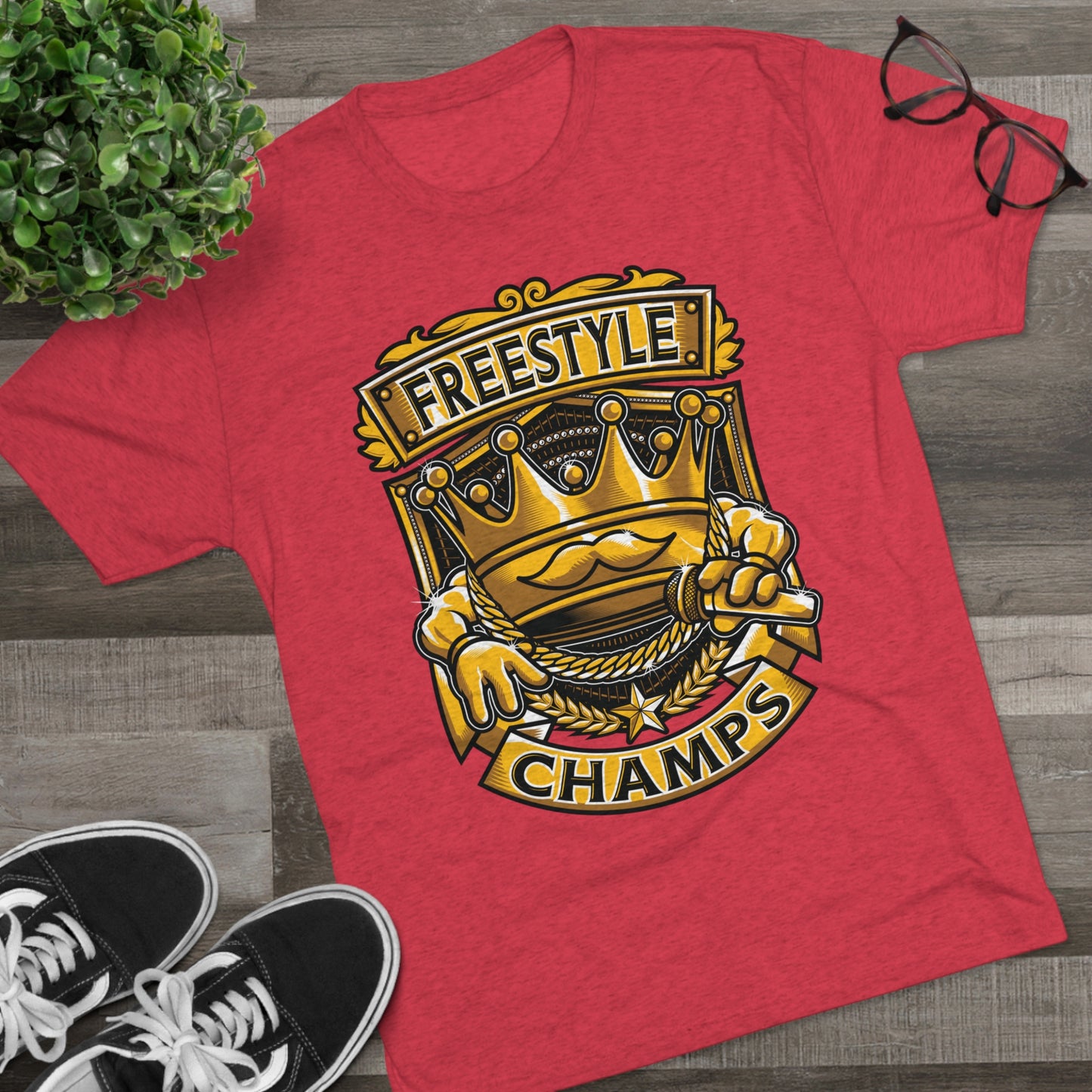 FREESTYLE CHAMPS - PREMIUM SOFT - Unisex Tri-Blend Crew Tee (Next Level 6010)