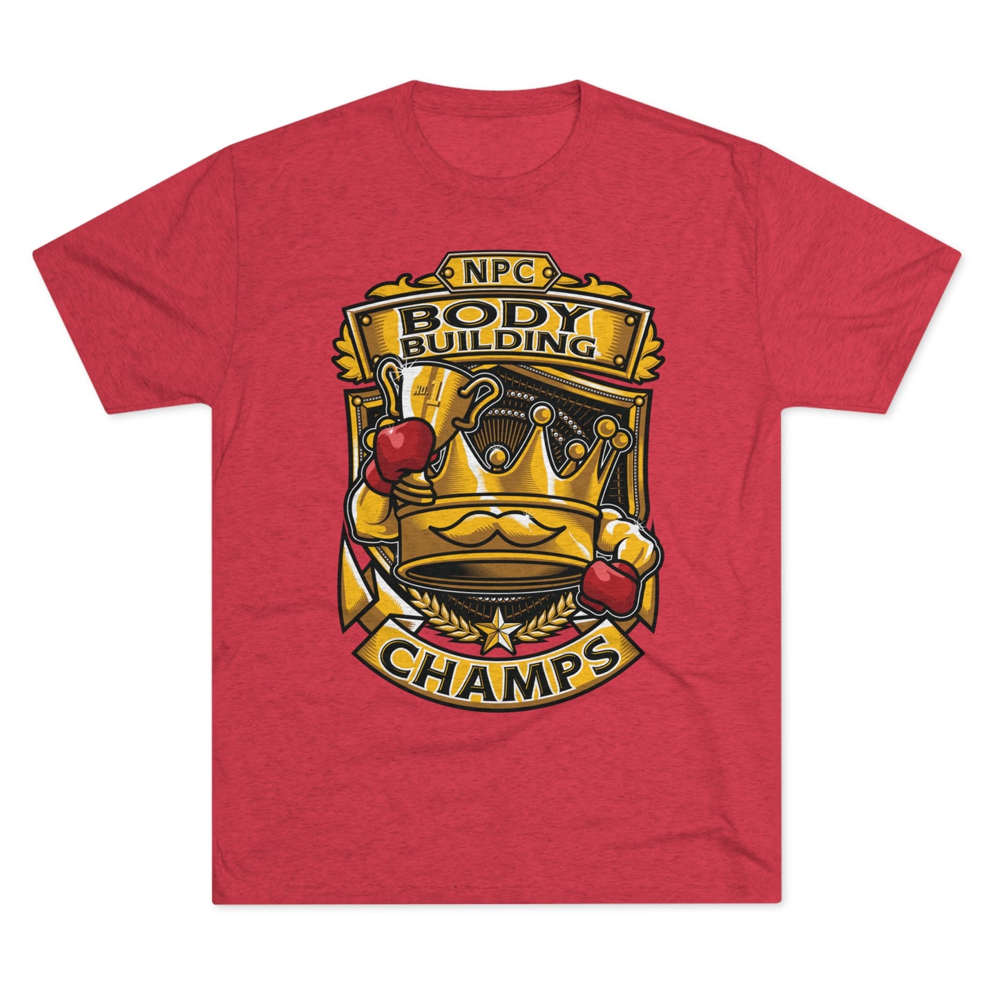 NPC BODY BUILDING CHAMPS - PREMIUM SOFT - Unisex Tri-Blend Crew Tee (Next Level 6010)