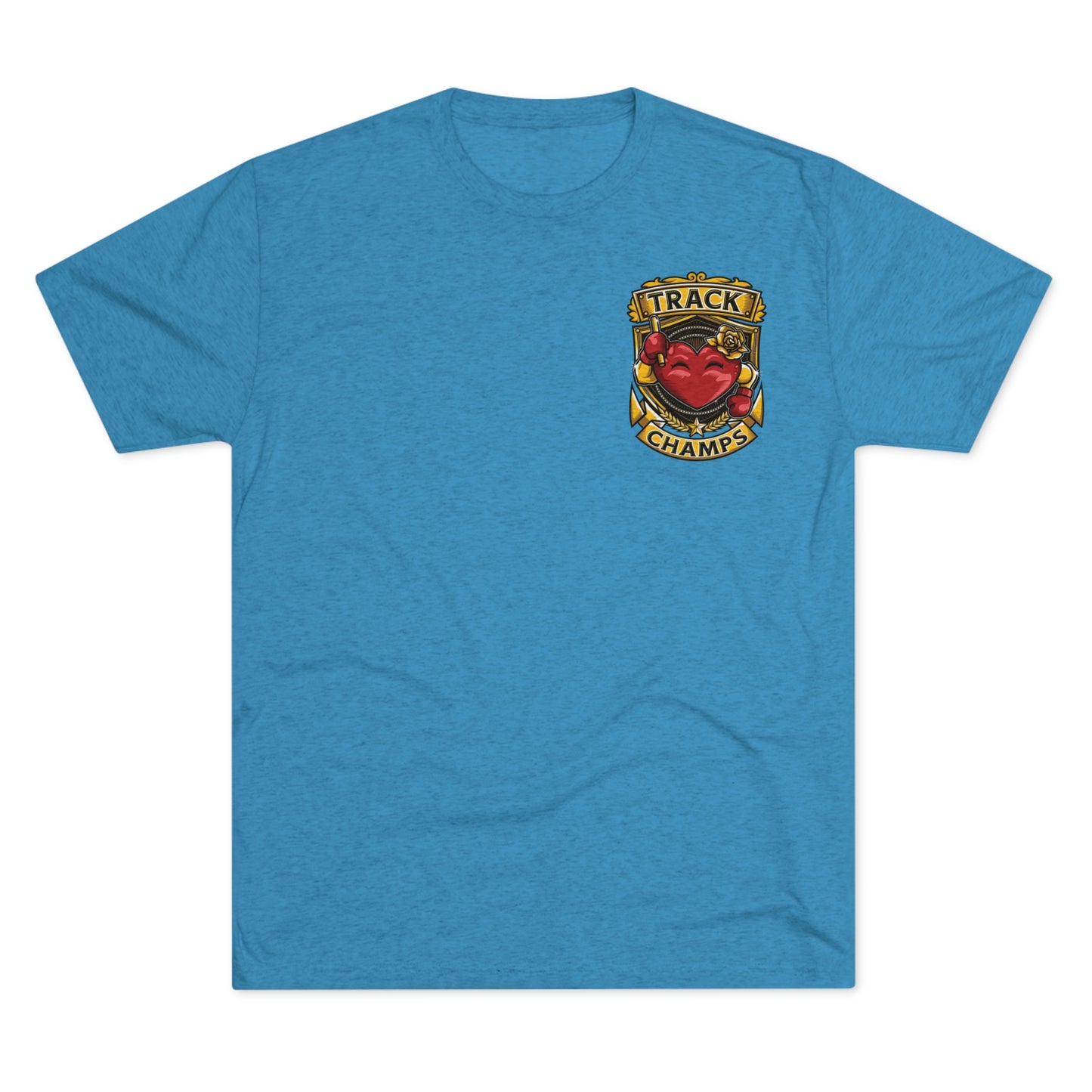TRACK CHAMPS (Small Logo) - PREMIUM SOFT - Unisex Tri-Blend Crew Tee (Next Level 6010)