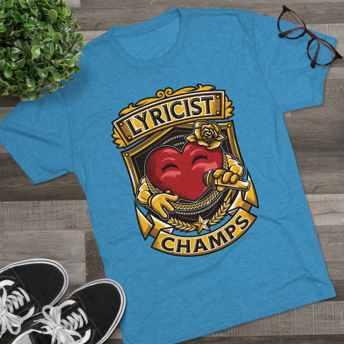 LYRICIST CHAMPS - PREMIUM SOFT - Unisex Tri-Blend Crew Tee (Next Level 6010)