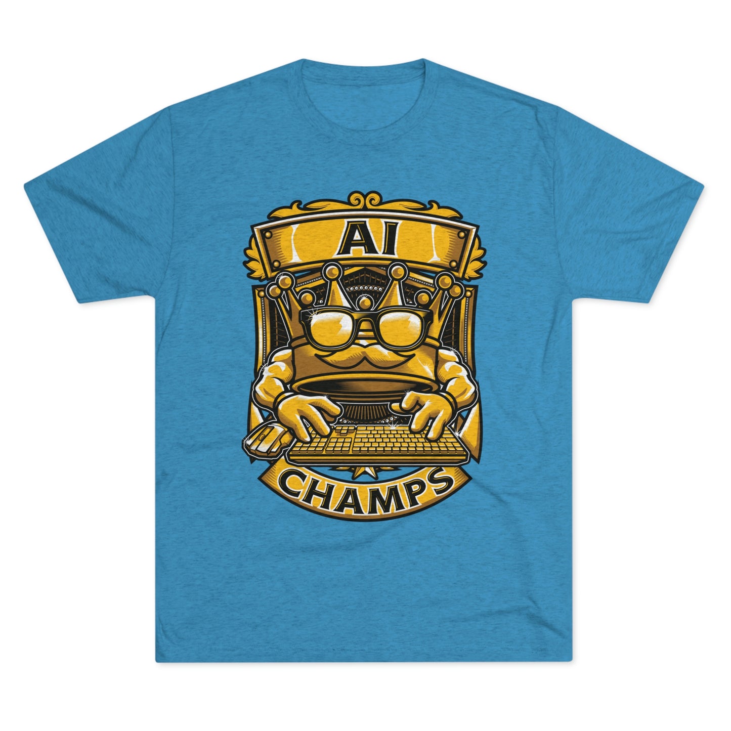 AI CHAMPS (Men) - PREMIUM SOFT - Unisex Tri-Blend Crew Tee (Next Level 6010)