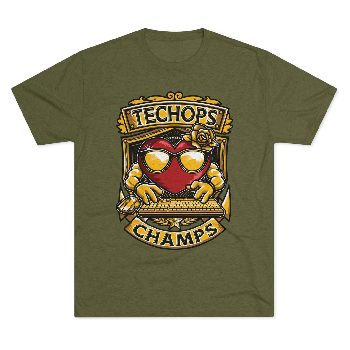 TECHOPS CHAMPS - PREMIUM SOFT - Unisex Tri-Blend Crew Tee (Next Level 6010)