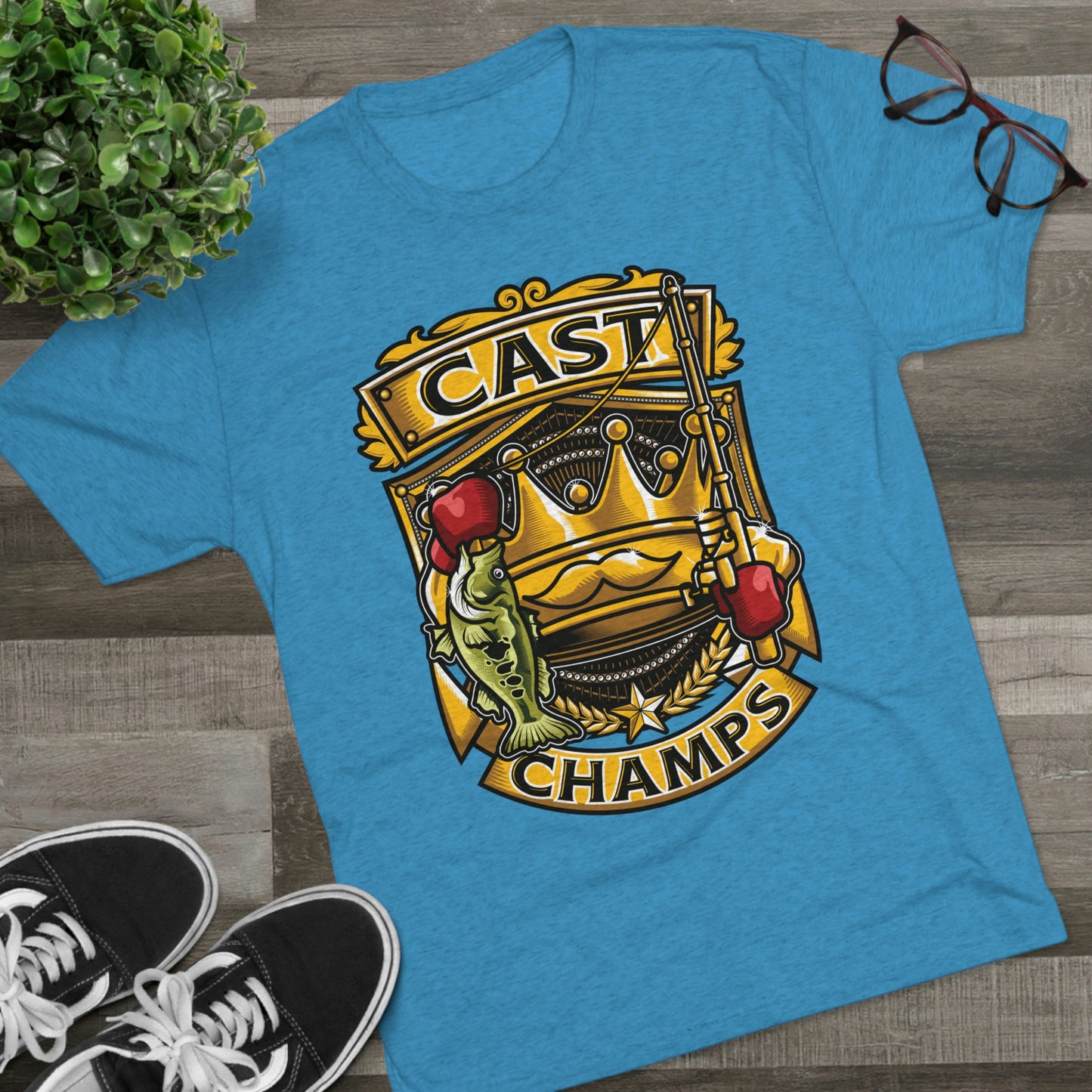 CAST CHAMPS - PREMIUM SOFT - Unisex Tri-Blend Crew Tee (Next Level 6010)