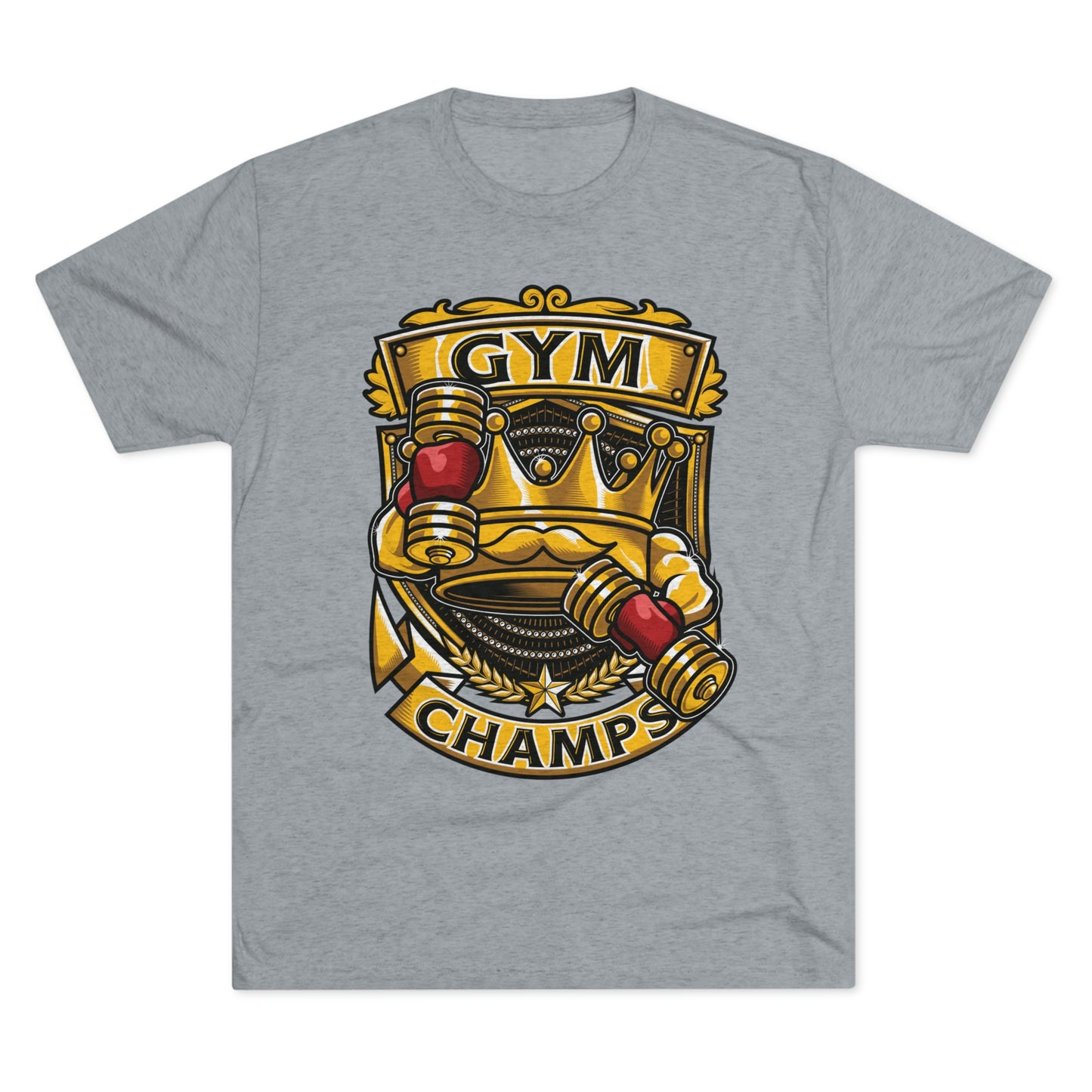 GYM CHAMPS - PREMIUM SOFT - Unisex Tri-Blend Crew Tee (Next Level 6010)