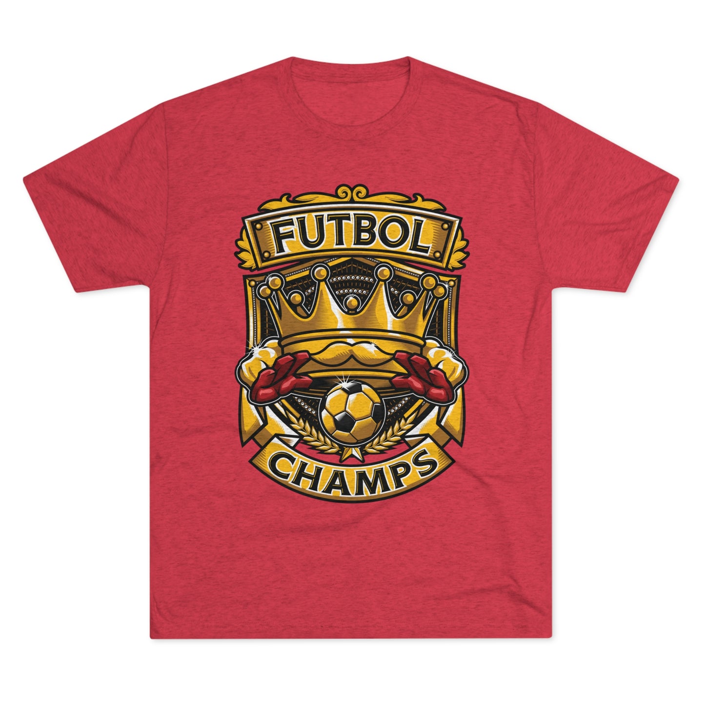 FUTBOL CHAMPS - PREMIUM SOFT - Unisex Tri-Blend Crew Tee (Next Level 6010)