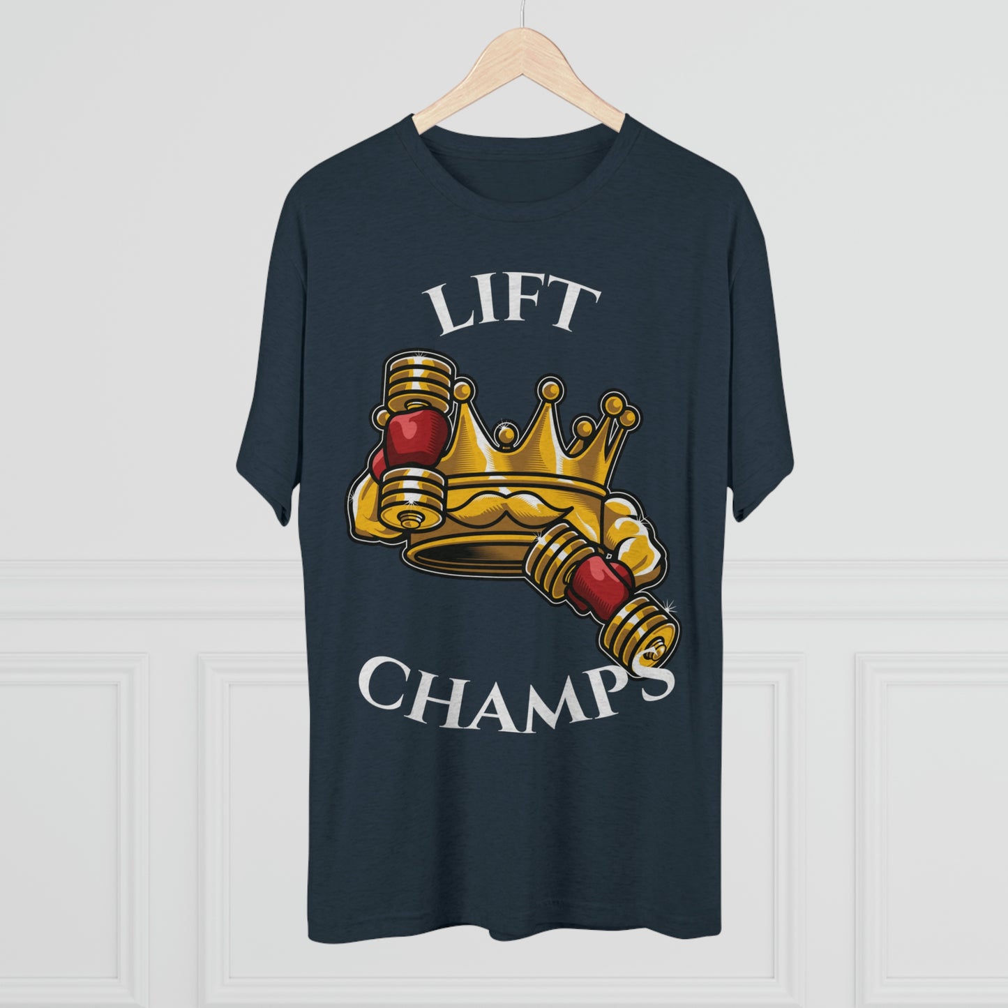 LIFT CHAMPS - PREMIUM SOFT - Unisex Tri-Blend Crew Tee (Next Level 6010)