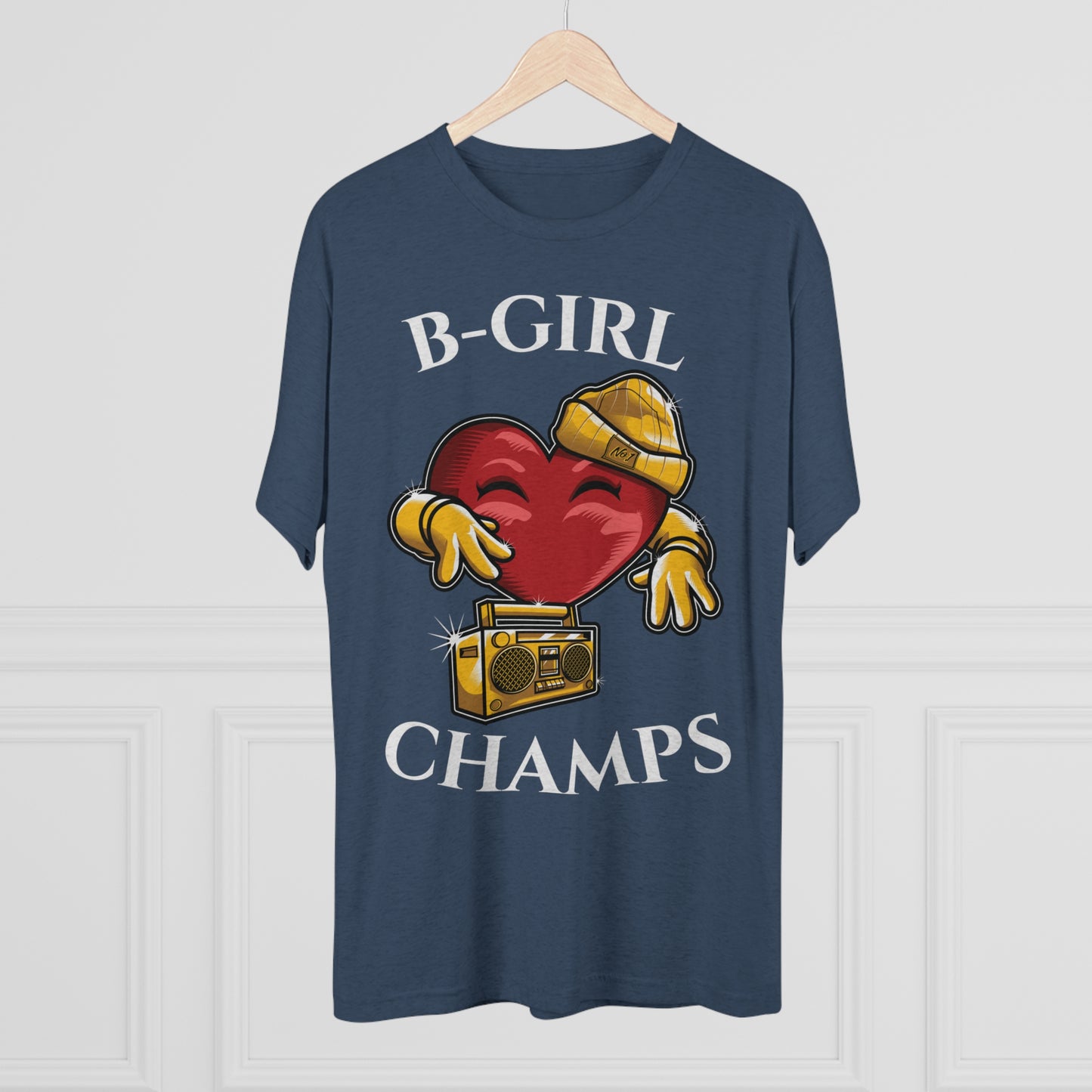 B-GIRL CHAMPS (No Crest) - PREMIUM SOFT - Unisex Tri-Blend Crew Tee (Next Level 6010)