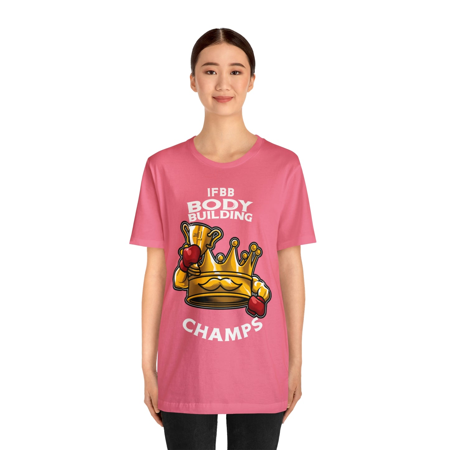 IFBB BODY BUILDING CHAMPS (v2) - Unisex Jersey Short Sleeve Tee (Bella+Canvas)