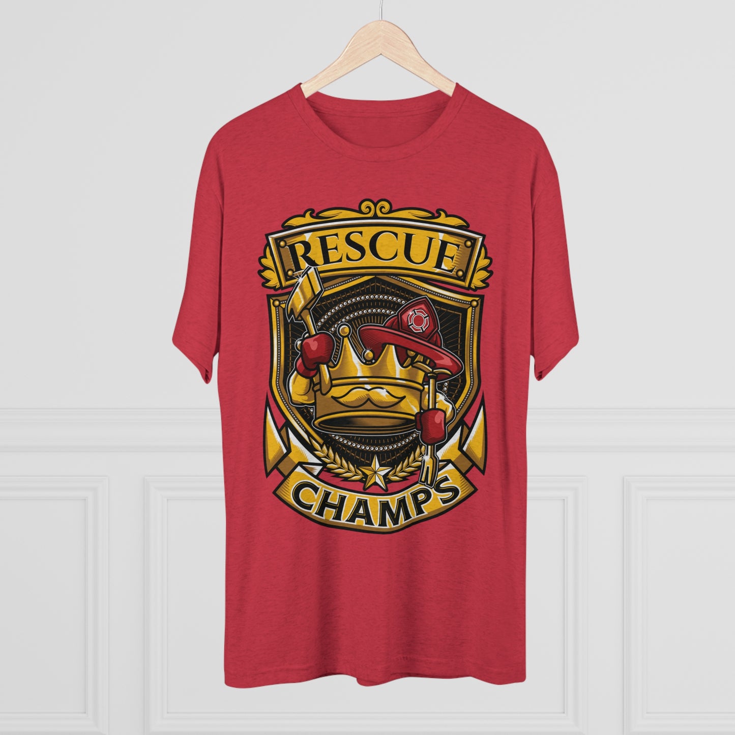 RESCUE CHAMPS - PREMIUM SOFT - Unisex Tri-Blend Crew Tee (Next Level 6010)